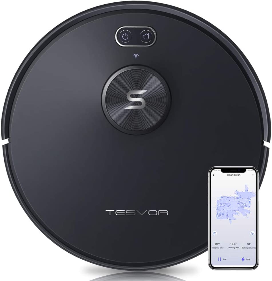 Tesvor S6+ Robot Vacuum Cleaner Mop 2700Pa With Laser Navigation V391-S6PLUS
