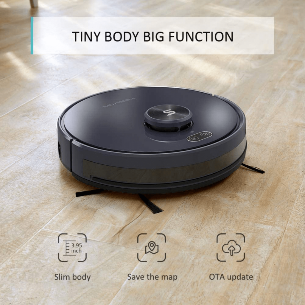 Tesvor S6+ Robot Vacuum Cleaner Mop 2700Pa With Laser Navigation V391-S6PLUS