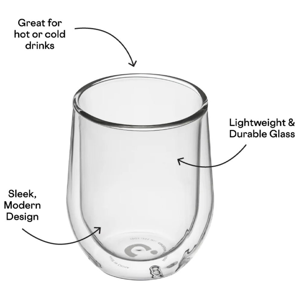 Corkcicle Glass Stemless - Double Pack - Clear V398-CK-7401C