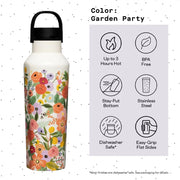 Corkcicle Sport Canteen - 600ml Rifle Paper - Garden Party Cream V398-CK-RP2020GCGP