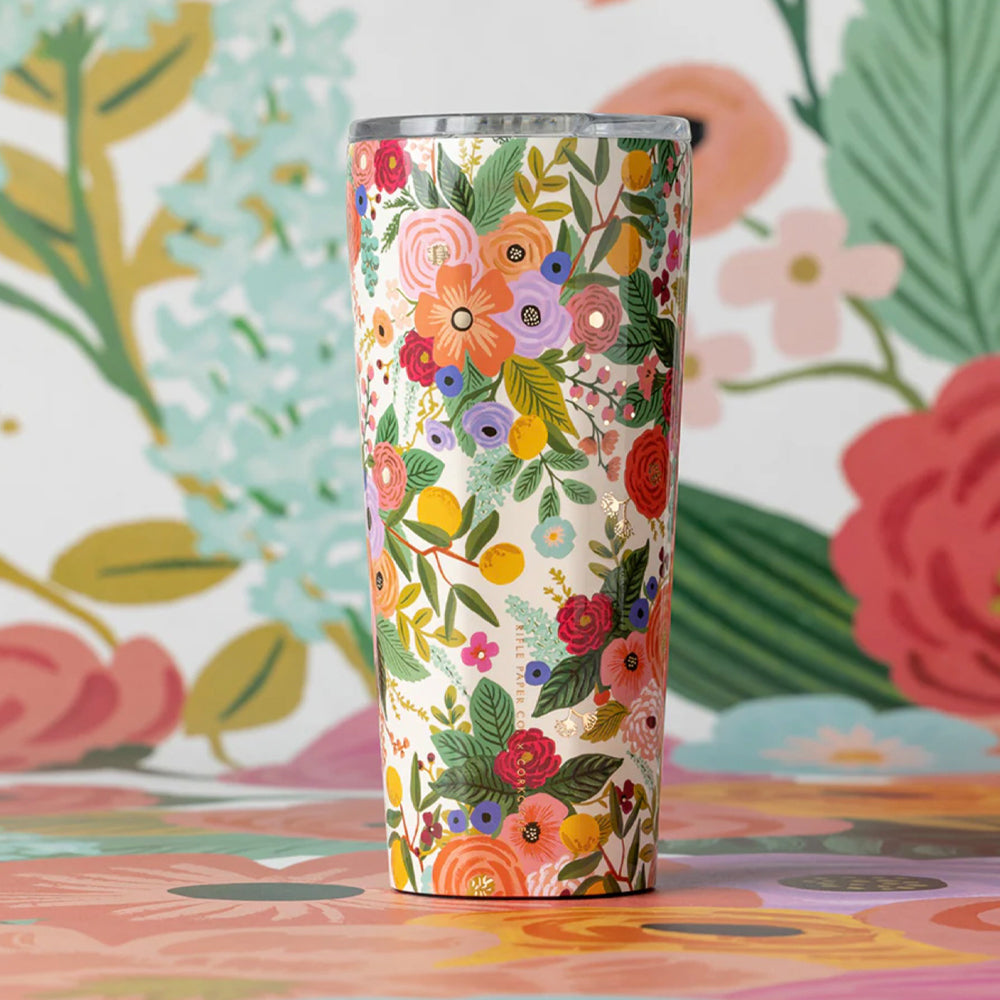 Corkcicle Tumbler - 750ml Rifle Paper - Garden Party Cream V398-CK-RP2124GCGP