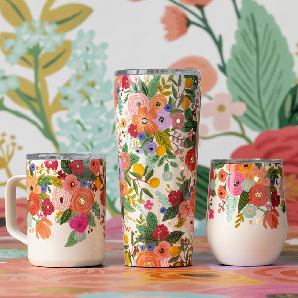 Corkcicle Tumbler - 750ml Rifle Paper - Garden Party Cream V398-CK-RP2124GCGP