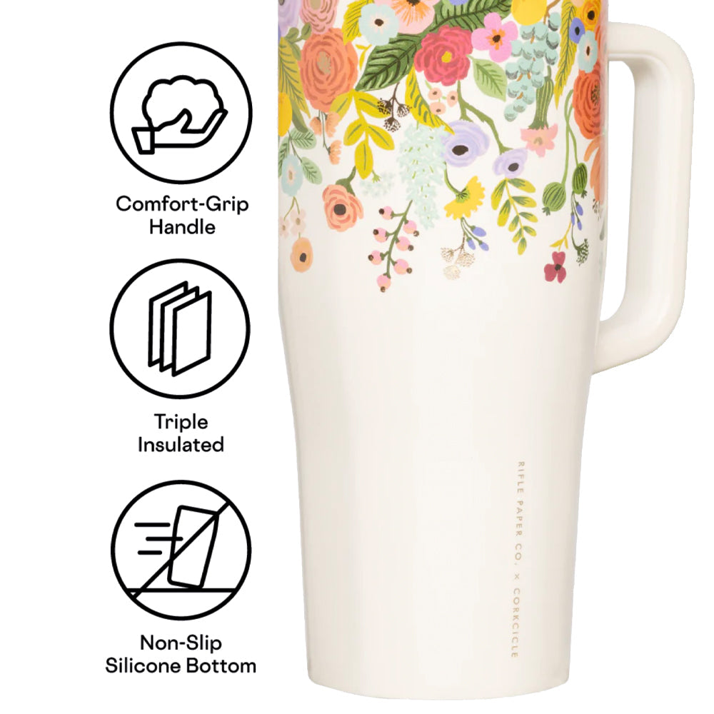 Corkcicle Cruiser - 1.2ltr Rifle Paper - Garden Party Cream V398-CK-RP2240GCGP