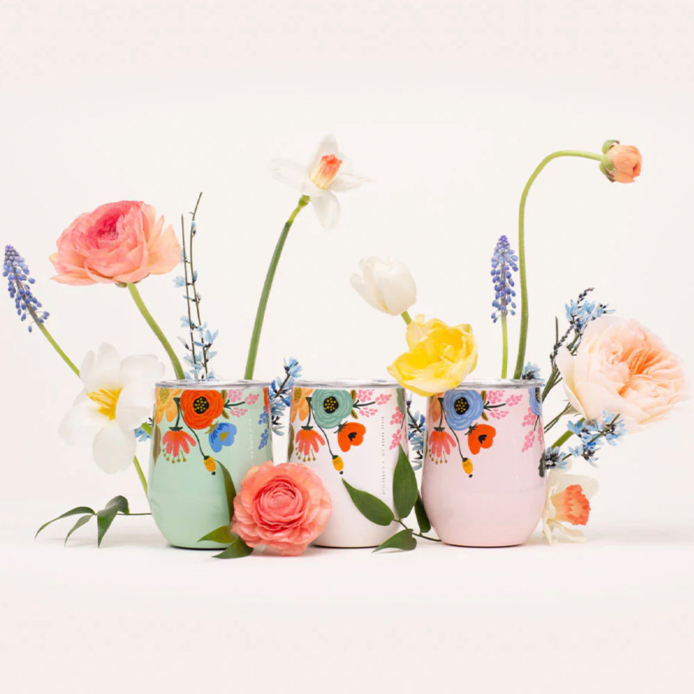 Corkcicle Stemless - 340ml Rifle Paper - Garden Party Cream V398-CK-RP2312GCGP