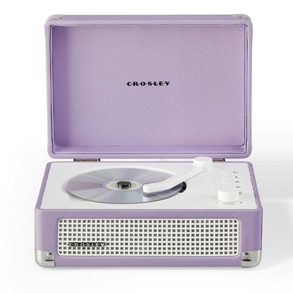 Crosley Cruiser Portable Retro CD Player with Stereo Bluetooth Speakers, FM Radio - Lavender V398-CR3505A-LN