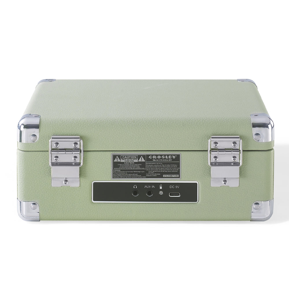 Crosley Cruiser Portable Retro CD Player with Stereo Bluetooth Speakers, FM Radio - Mint V398-CR3505A-MT