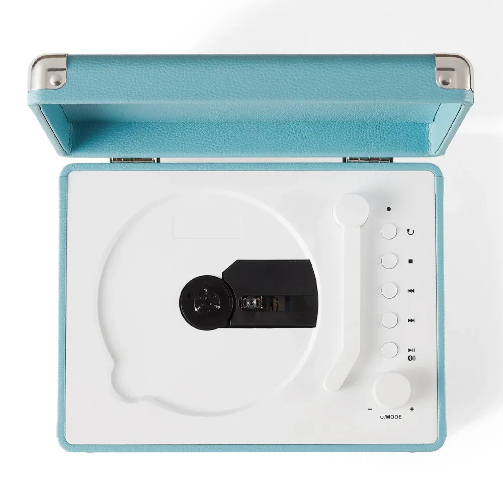 Crosley Cruiser Portable Retro CD Player with Stereo Bluetooth Speakers, FM Radio - Turqouise V398-CR3505A-TU