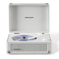 Crosley Cruiser Portable Retro CD Player with Stereo Bluetooth Speakers, FM Radio - White Sands V398-CR3505A-WS