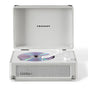Crosley Cruiser Portable Retro CD Player with Stereo Bluetooth Speakers, FM Radio - White Sands V398-CR3505A-WS