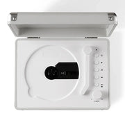Crosley Cruiser Portable Retro CD Player with Stereo Bluetooth Speakers, FM Radio - White Sands V398-CR3505A-WS
