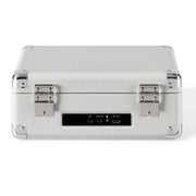 Crosley Cruiser Portable Retro CD Player with Stereo Bluetooth Speakers, FM Radio - White Sands V398-CR3505A-WS