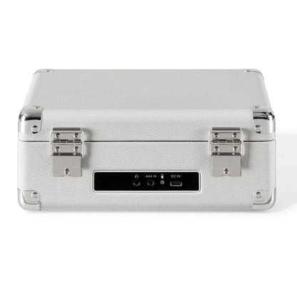Crosley Cruiser Portable Retro CD Player with Stereo Bluetooth Speakers, FM Radio - White Sands V398-CR3505A-WS