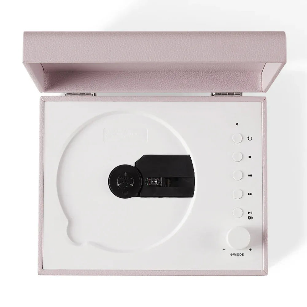 Crosley Voyager Portable Retro CD Player with Stereo Bluetooth Speakers, FM Radio - Amethyst V398-CR3517A-AM