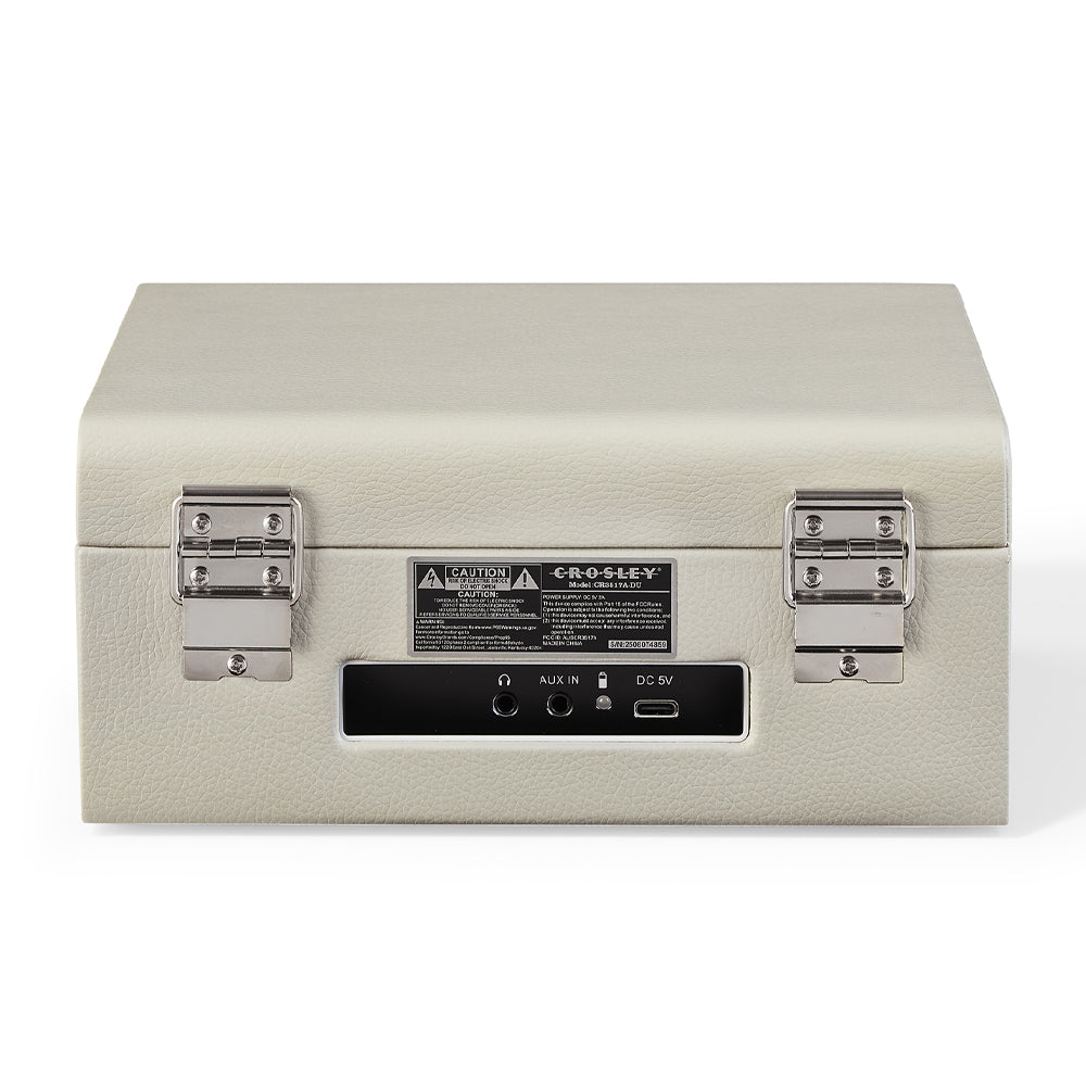 Crosley Voyager Portable Retro CD Player with Stereo Bluetooth Speakers, FM Radio - Dune V398-CR3517A-DU