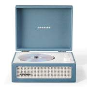 Crosley Voyager Portable Retro CD Player with Stereo Bluetooth Speakers, FM Radio - Washed Blue V398-CR3517A-WB