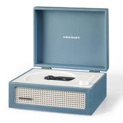 Crosley Voyager Portable Retro CD Player with Stereo Bluetooth Speakers, FM Radio - Washed Blue V398-CR3517A-WB