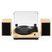 Crosley Brio Record Player Shelf System With Speakers - Natural V398-CR6043A-NA4