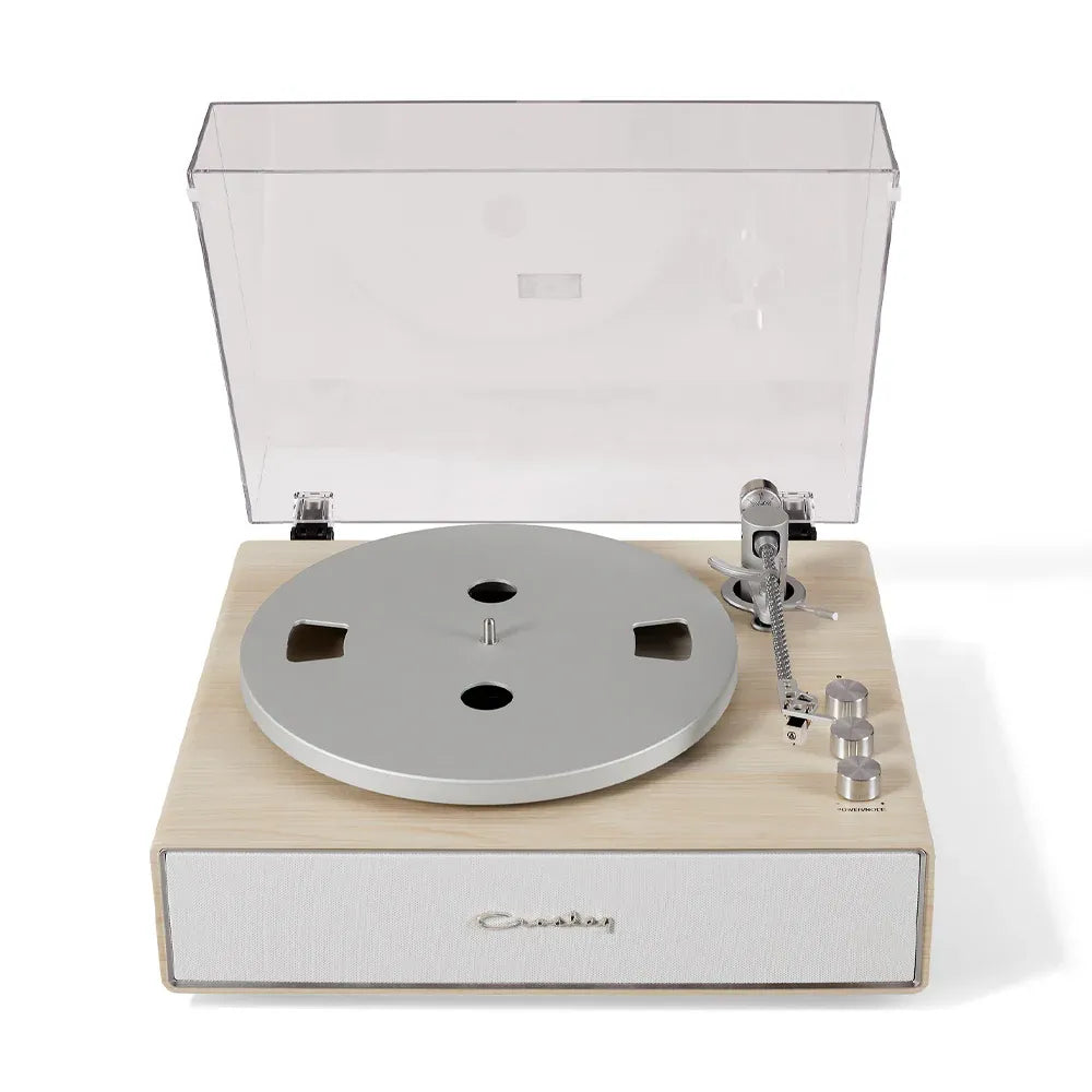 Crosley Stave 2-Speed Bluetooth Record Player Turntable with Built-in Speakers, Natural V398-CR6046A-NASL4