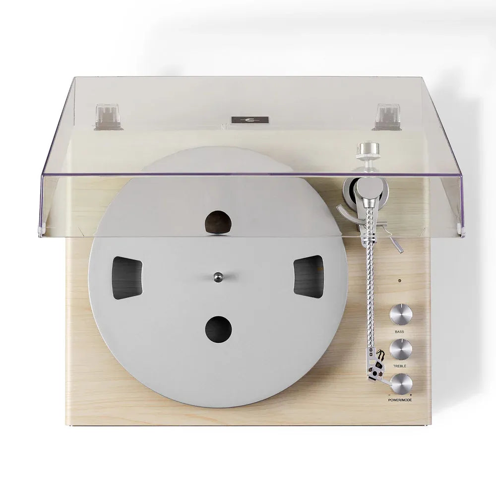 Crosley Stave 2-Speed Bluetooth Record Player Turntable with Built-in Speakers, Natural V398-CR6046A-NASL4