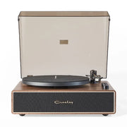 Crosley Stave 2-Speed Bluetooth Record Player Turntable with Built-in Speakers, Walnut V398-CR6046A-WAGL4