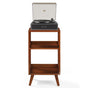 Crosley Stave 2-Speed Bluetooth Record Player Turntable with Built-in Speakers + Crosley Asheville Stand V398-CR6046AMS-BK