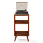 Crosley Stave 2-Speed Bluetooth Record Player Turntable with Built-in Speakers + Crosley Asheville Stand V398-CR6046AMS-WA
