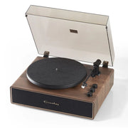 Crosley Stave 2-Speed Bluetooth Record Player Turntable with Built-in Speakers + Crosley Asheville Stand V398-CR6046AMS-WA