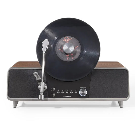 Crosley Beck Automatic Vertical Record Player - Walnut V398-CR6049A-WA4