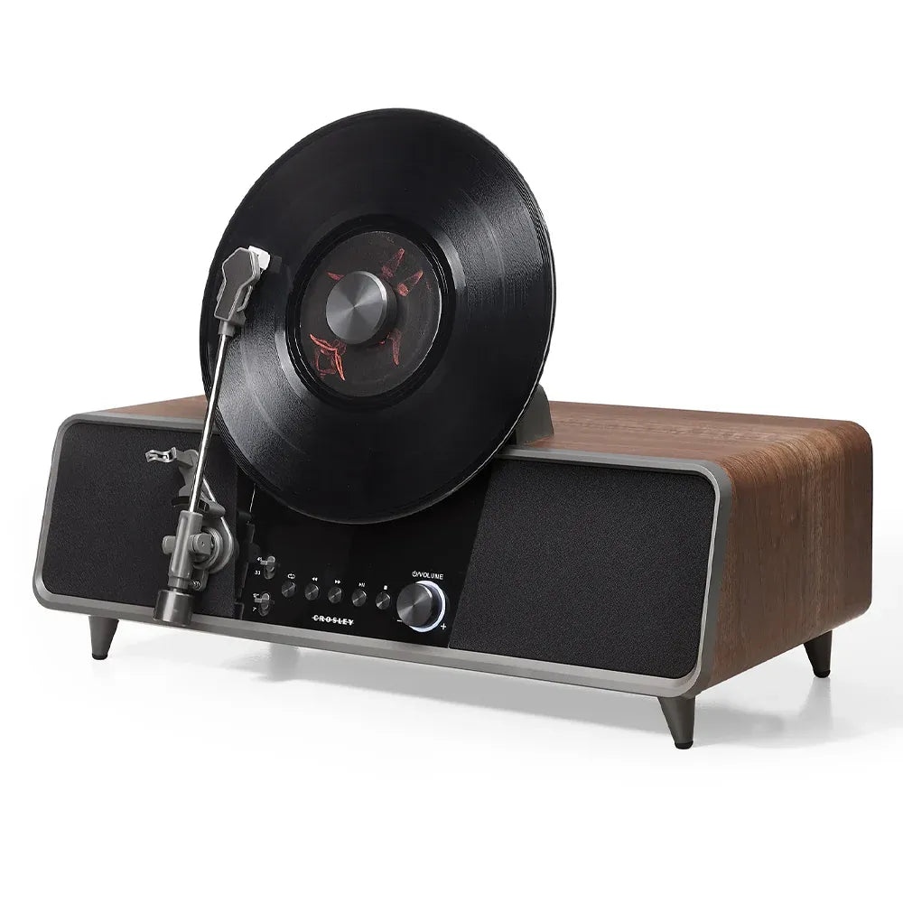 Crosley Beck Automatic Vertical Record Player - Walnut V398-CR6049A-WA4