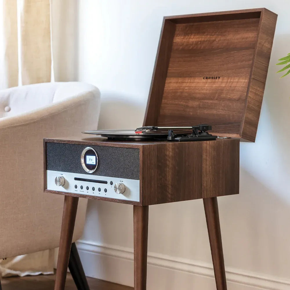 Crosley Nash 7-in-1 Vinyl Record Player - Walnut V398-CR6238A-WA4