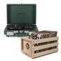 Crosley Cruiser Bluetooth Portable Turntable - Emerald Green + Bundled Crosley Record Storage Crate V398-CR8005FSC-EM4