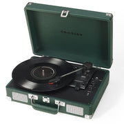 Crosley Cruiser Bluetooth Portable Turntable - Emerald Green + Bundled Crosley Record Storage Display Stand V398-CR8005FSS-EM4