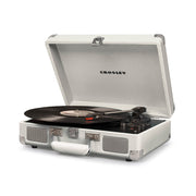 Crosley Cruiser Bluetooth Portable Turntable - White Sands + Bundled Crosley Record Storage Display Stand V398-CR8005FSS-WS4