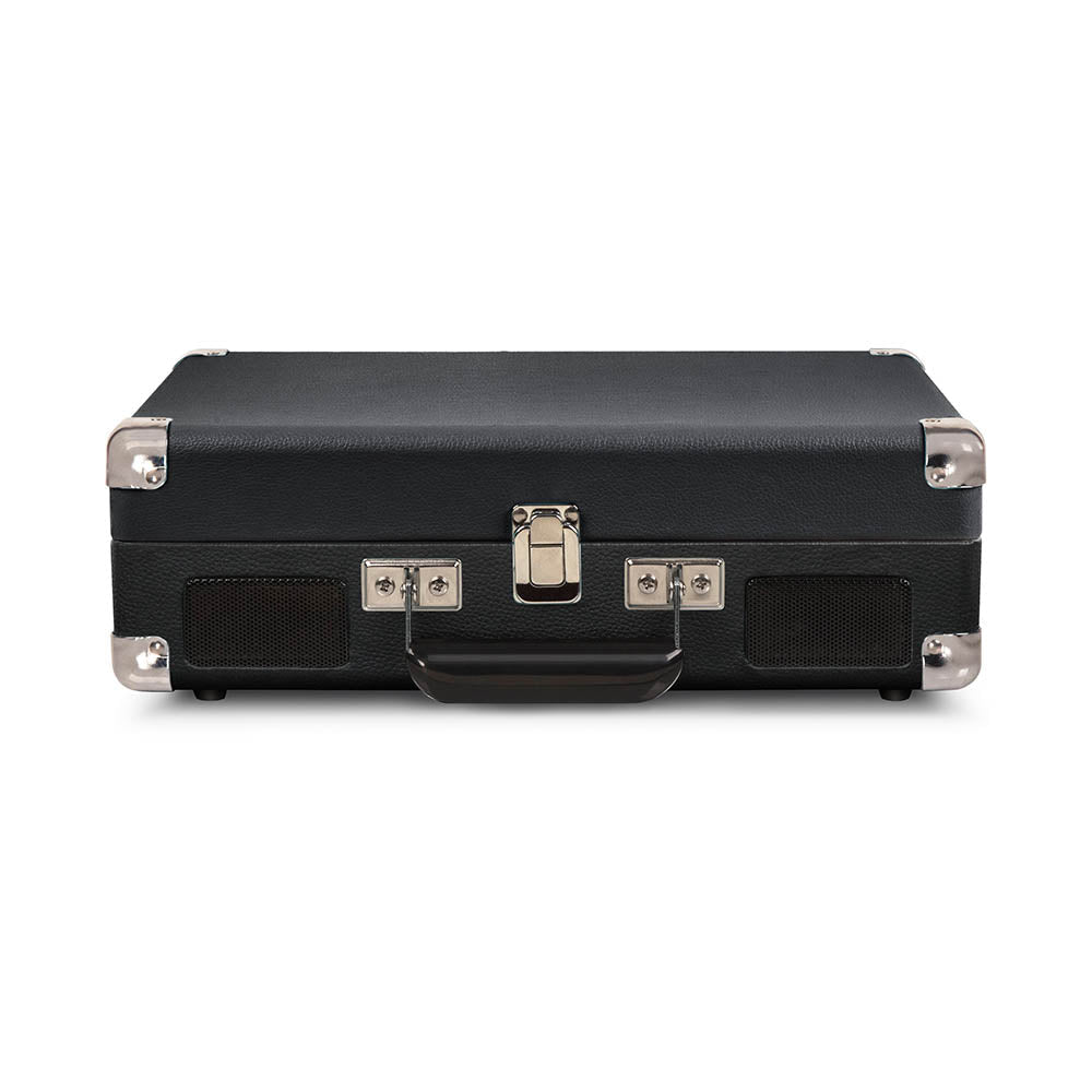 Crosley Cruiser Bluetooth Portable Turntable + Crosley Turntable Stand Bundle - Black V398-CR8005FST-BK4