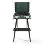 Crosley Cruiser Bluetooth Portable Turntable + Crosley Turntable Stand Bundle - Emerald Green V398-CR8005FST-EM4