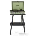 Crosley Cruiser Bluetooth Portable Turntable - Mint + Crosley Entertainment Stand Bundle