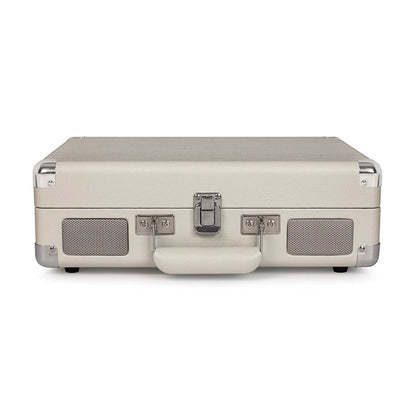Crosley Cruiser Bluetooth Portable Turntable + Crosley Turntable Stand Bundle- White Sands V398-CR8005FST-WS4