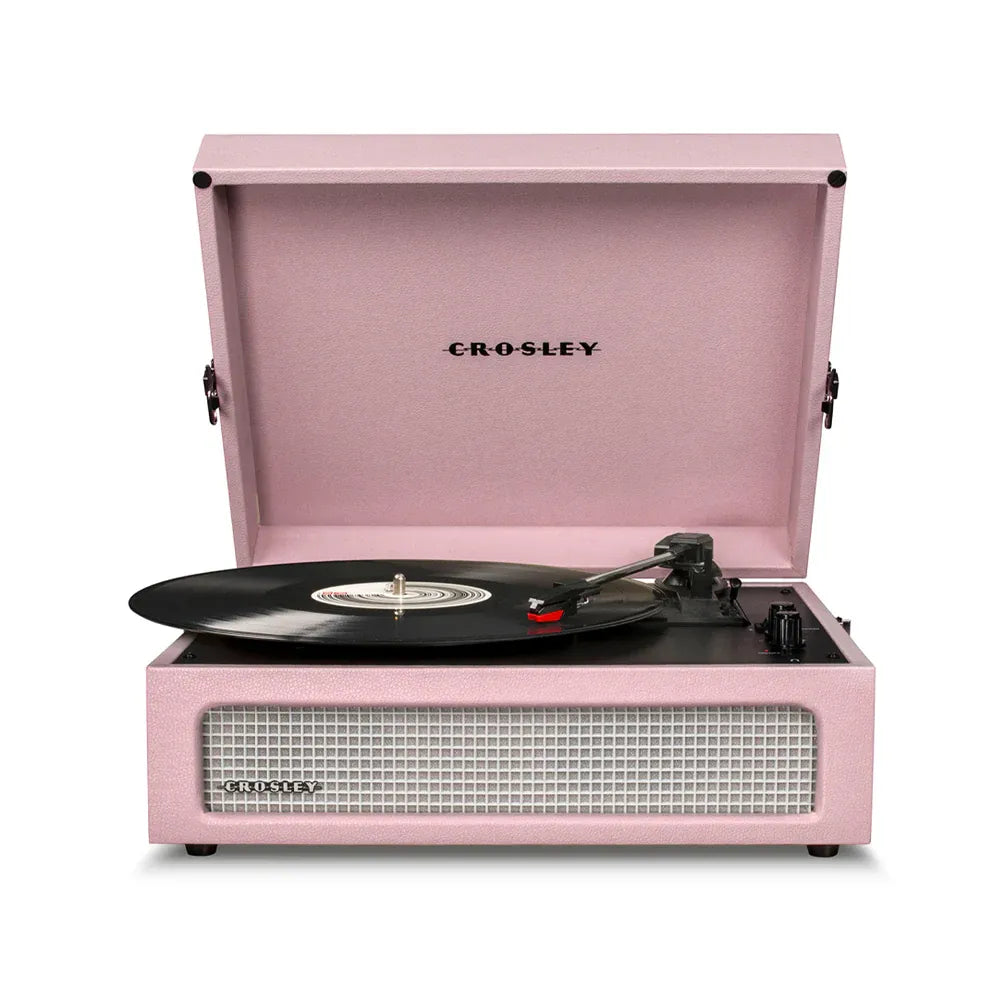 Crosley Voyager Bluetooth Portable Turntable + Crosley Asheville Stand Bundle - Amethyst V398-CR8017BMS-AM4