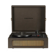 Crosley Voyager Bluetooth Portable Turntable + Crosley Asheville Stand Bundle - Cocoa V398-CR8017BMS-CO4