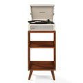 Crosley Voyager Bluetooth Portable Turntable + Crosley Asheville Stand Bundle - Dune V398-CR8017BMS-DU4