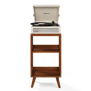 Crosley Voyager Bluetooth Portable Turntable + Crosley Asheville Stand Bundle - Dune V398-CR8017BMS-DU4