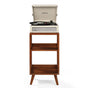 Crosley Voyager Bluetooth Portable Turntable + Crosley Asheville Stand Bundle - Dune V398-CR8017BMS-DU4
