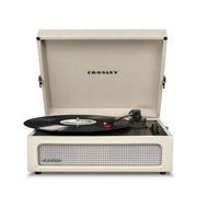 Crosley Voyager Bluetooth Portable Turntable + Crosley Asheville Stand Bundle - Dune V398-CR8017BMS-DU4
