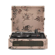 Crosley Voyager Bluetooth Portable Turntable + Crosley Asheville Stand Bundle - Floral V398-CR8017BMS-FL4