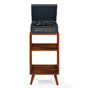 Crosley Voyager Bluetooth Portable Turntable + Crosley Asheville Stand Bundle - Navy V398-CR8017BMS-NY4