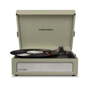 Crosley Voyager Bluetooth Portable Turntable + Crolsey Asheville Stand Bundle - Sage V398-CR8017BMS-SA4