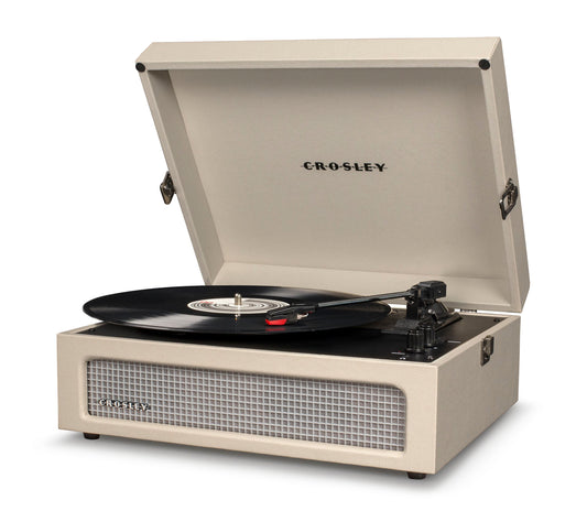 Crosley Voyager Dune - Bluetooth Portable Turntable & Record Storage Crate V398-CR8017BSC-DU4