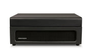 Crosley Voyager Bluetooth Portable Turntable - Black + Bundled Crosley Record Storage Display Stand V398-CR8017BSS-BK4