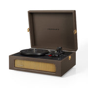 Crosley Voyager Bluetooth Portable Turntable - Cocoa + Bundled Crosley Record Storage Display Stand V398-CR8017BSS-CO4