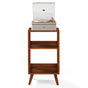 Crosley E100 Record Player Shelf System + Crosley Asheville Stand Bundle - Natural V398-CRE100AMS-NA